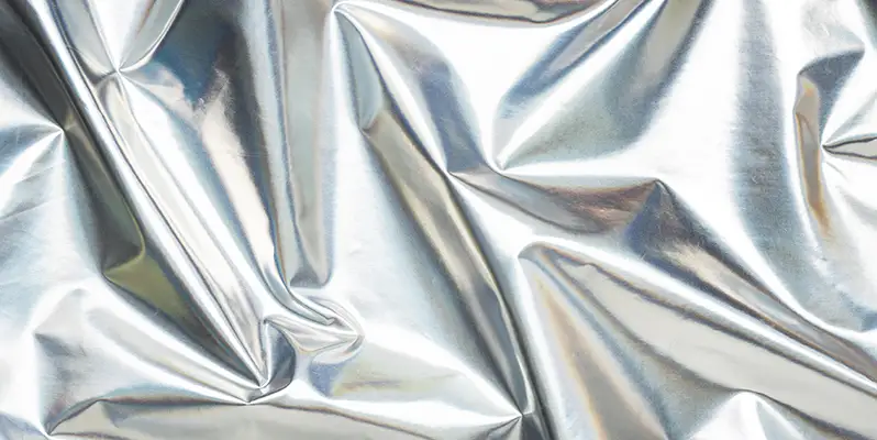 Close up of foil texture